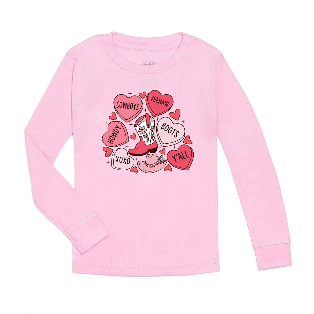 Howdy Valentine Long Sleeve Soft Tee