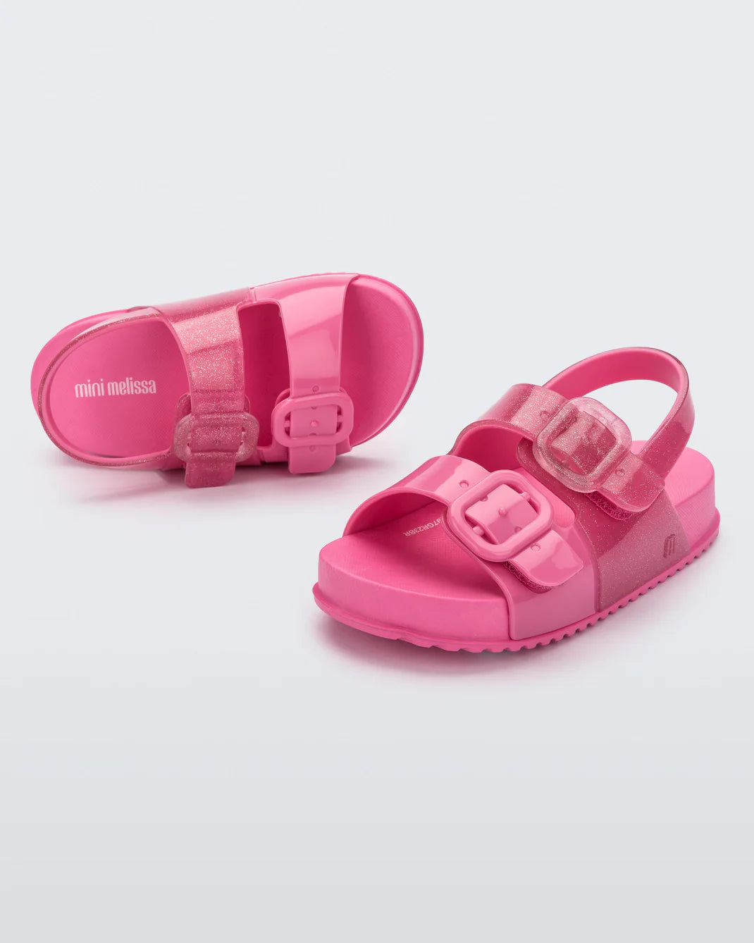 Mini Cozy Sandal | Pink Glitter (RUN SMALL)