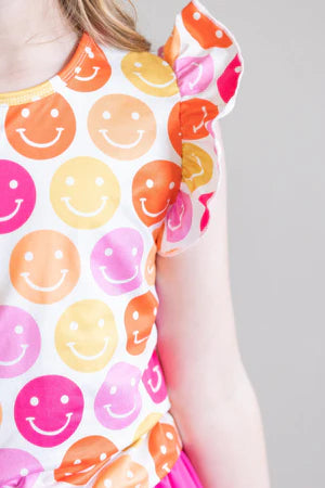 Don’t Worry, Be Happy Ruffle Tee