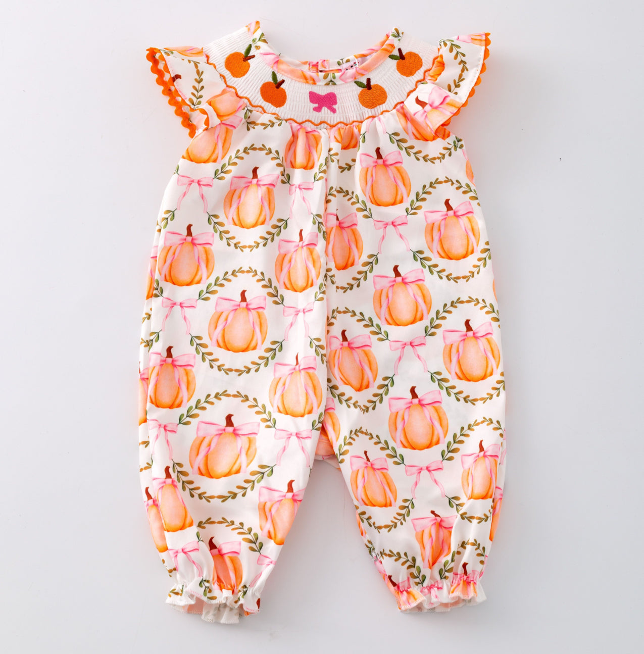 Pumpkin Season Ruffle Romper