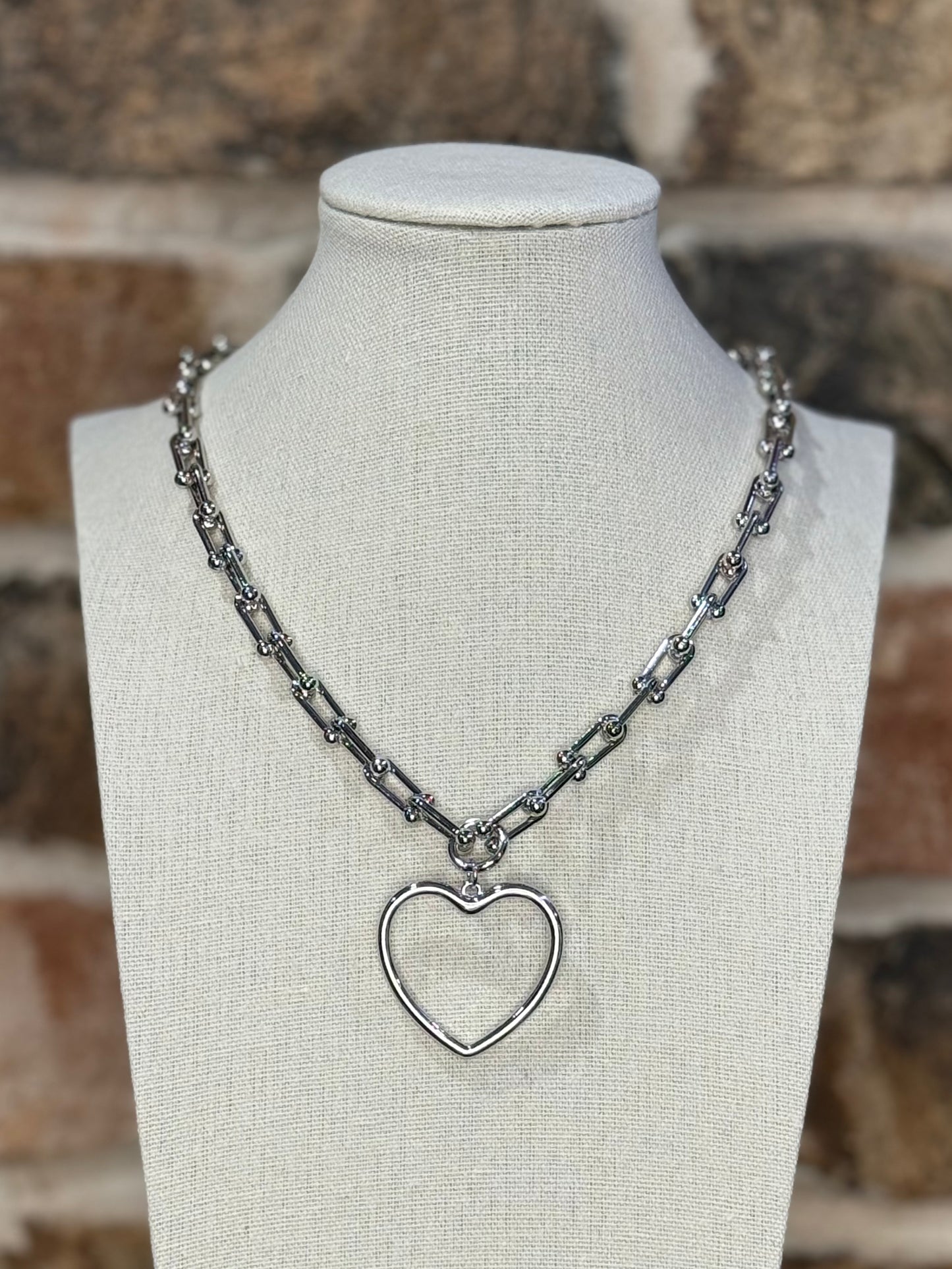 Heart Chain Link Necklace
