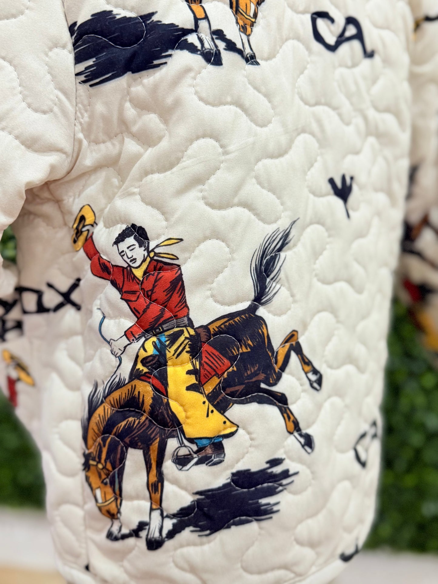 Lazy J Quilted Snap Jacket
