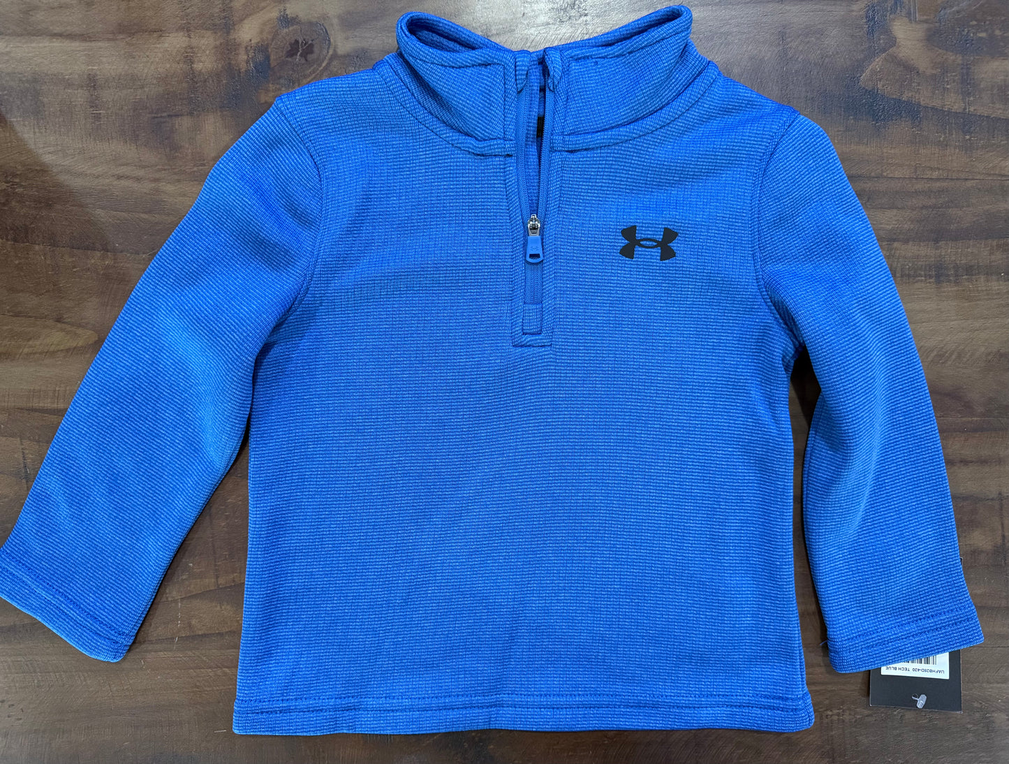 Blue Tech 1/2 Zip Knit Fleece Pullover