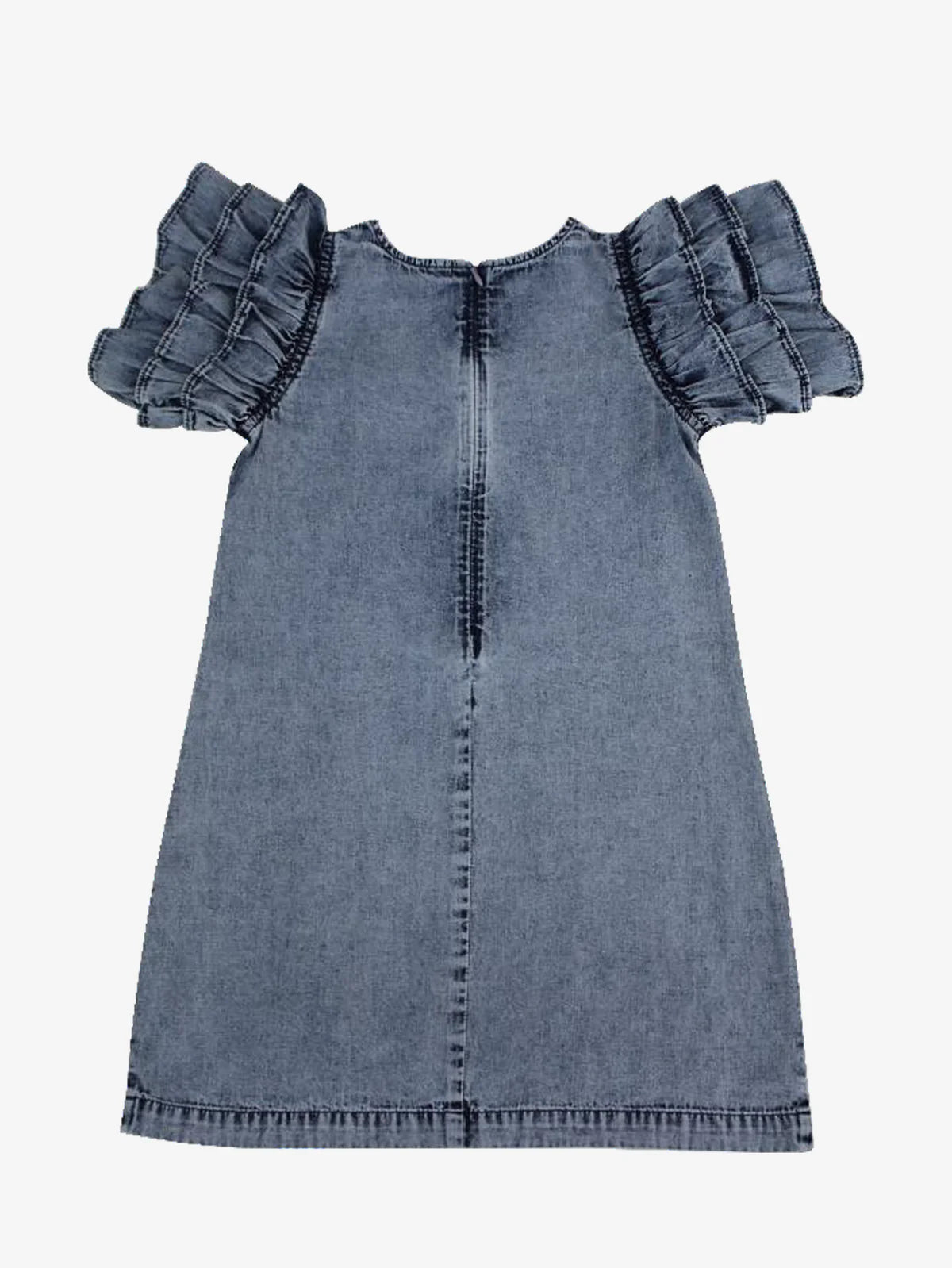 Fernanda Puff Sleeve Denim Dress