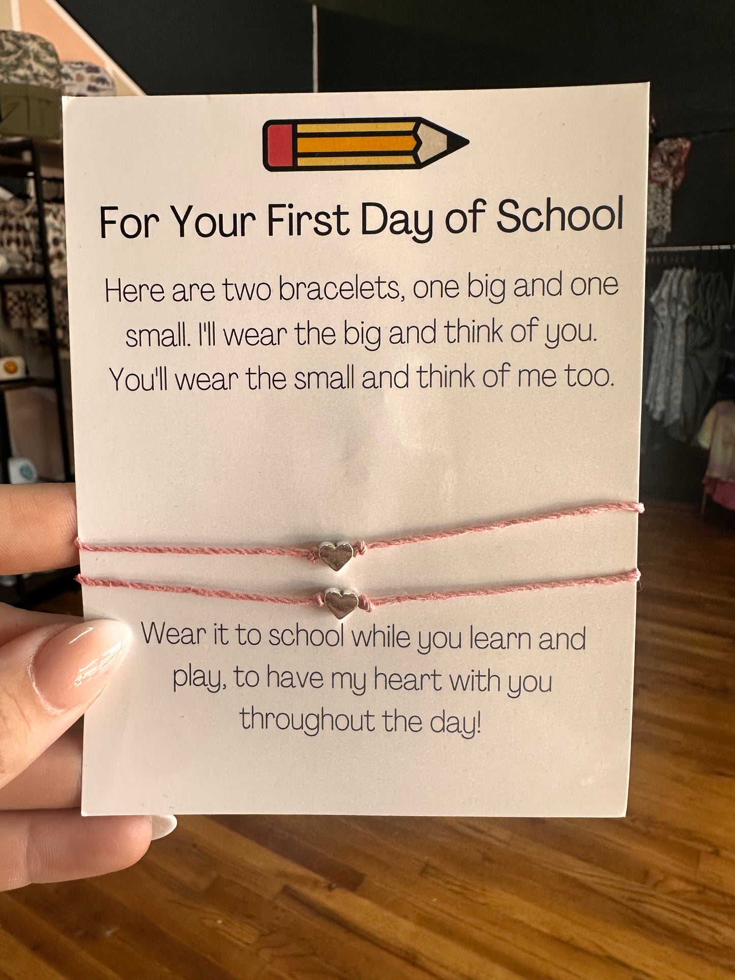 First Day Mommy & Me Bracelets