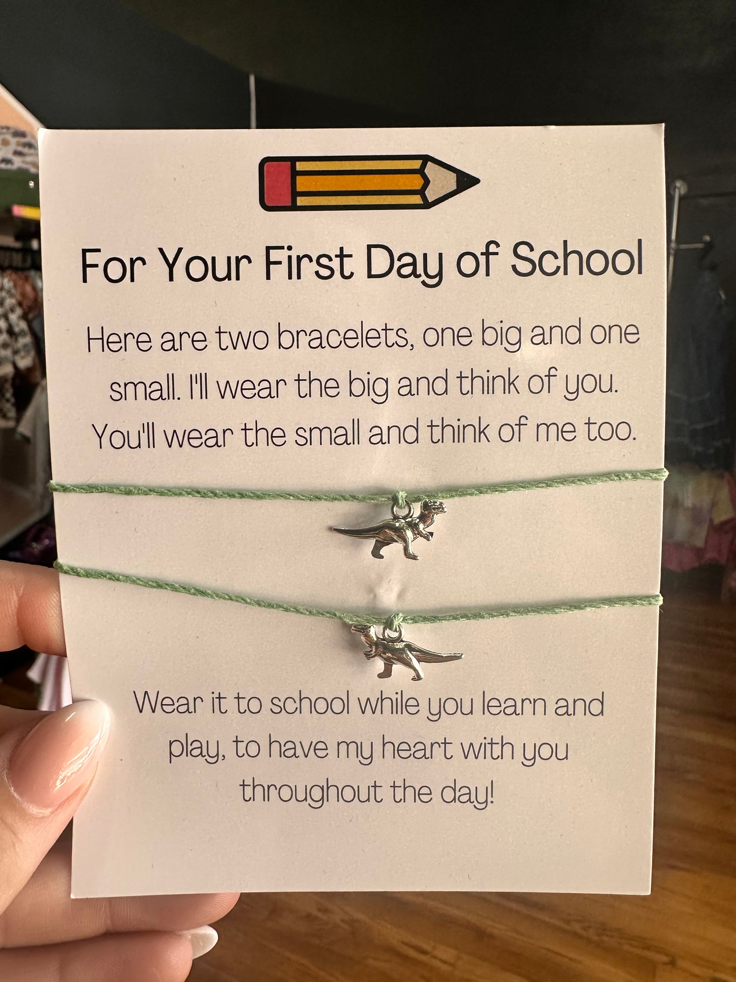 First Day Mommy & Me Bracelets