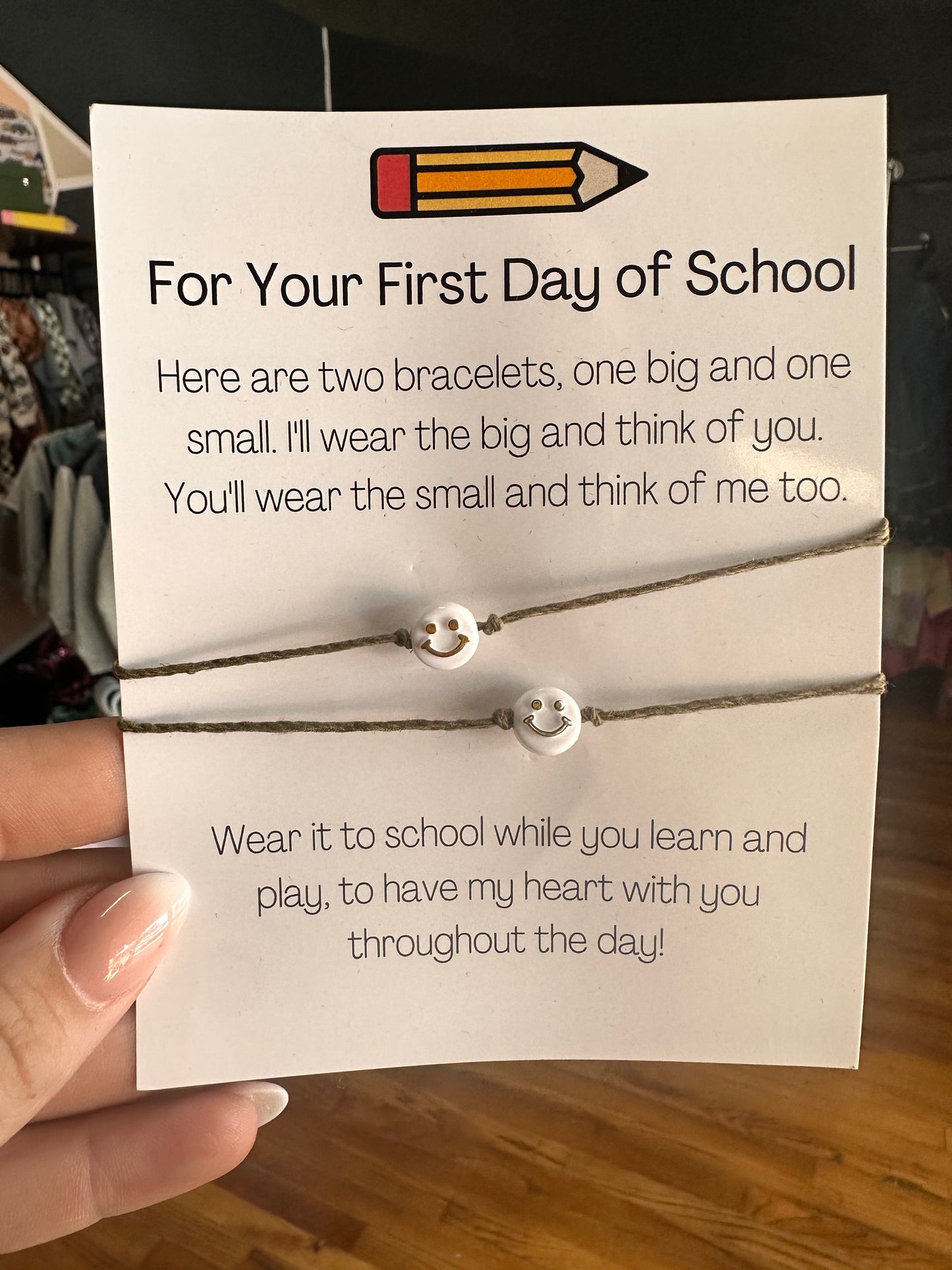 First Day Mommy & Me Bracelets