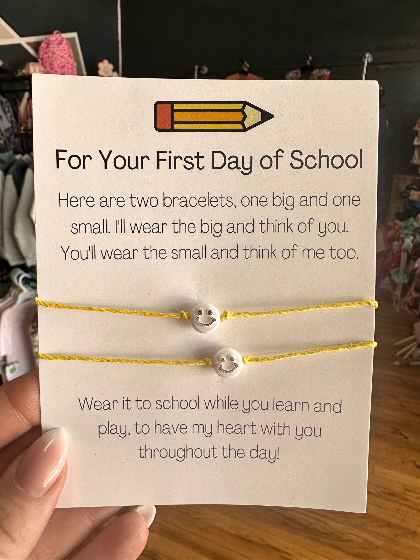First Day Mommy & Me Bracelets