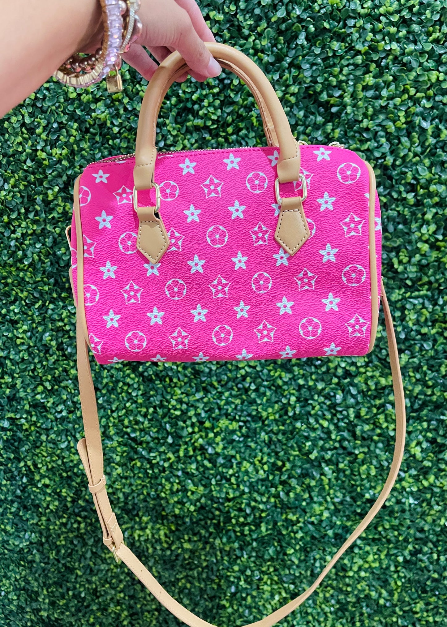 Hot Pink Barrel Bag