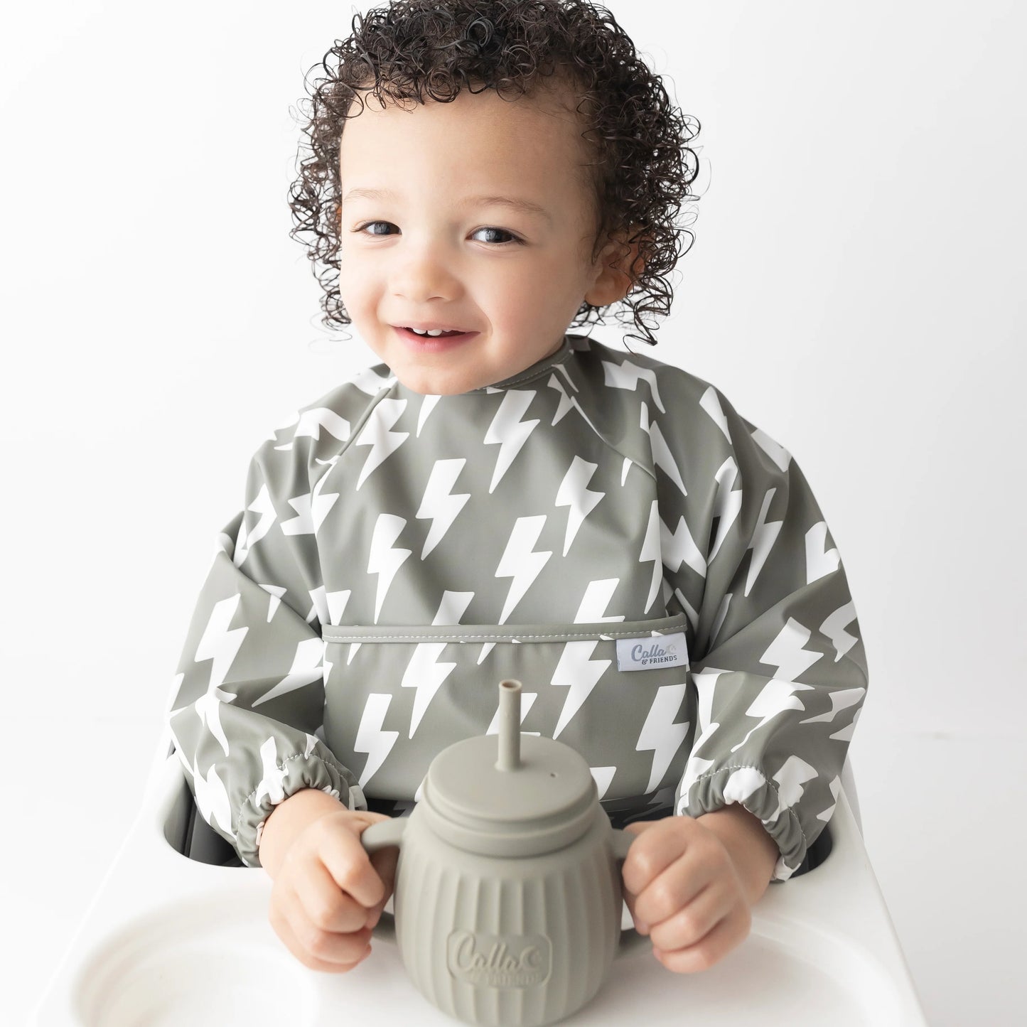 The Grayson Long Sleeve Bib | Lightning Bolts