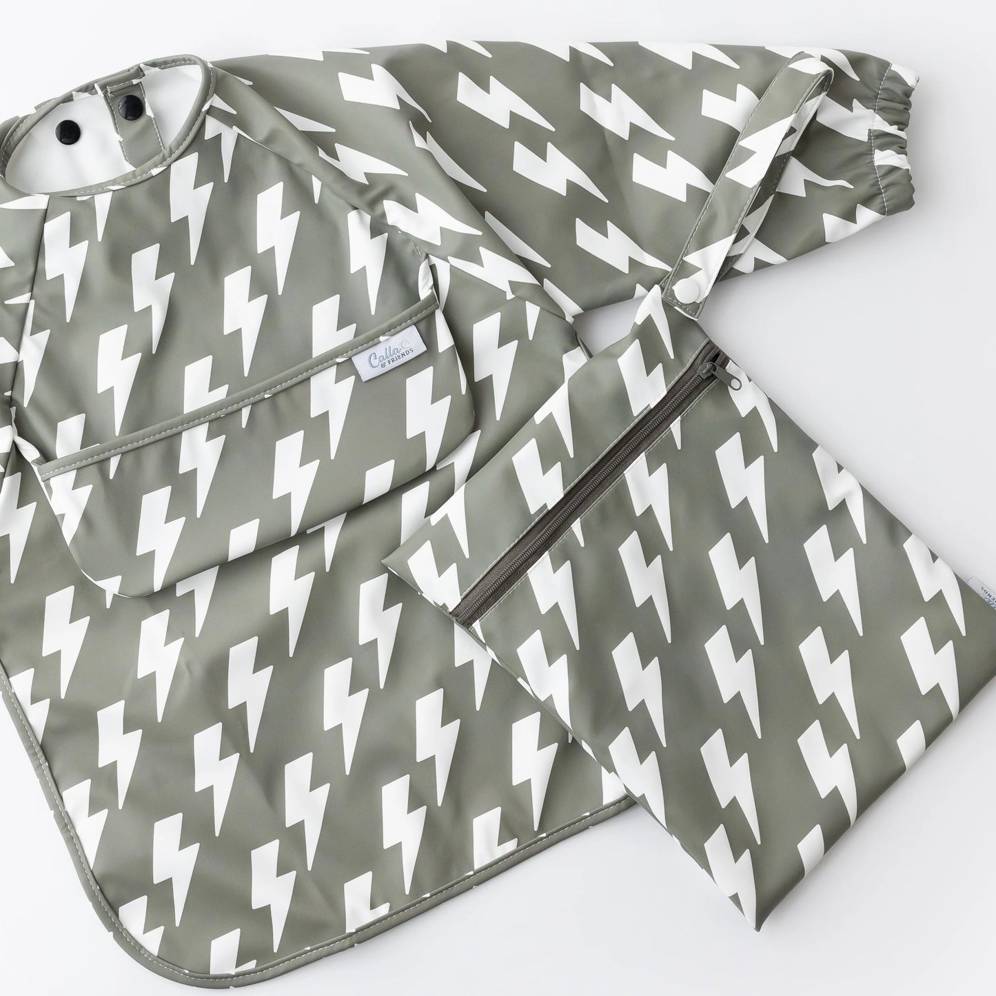The Grayson Long Sleeve Bib | Lightning Bolts