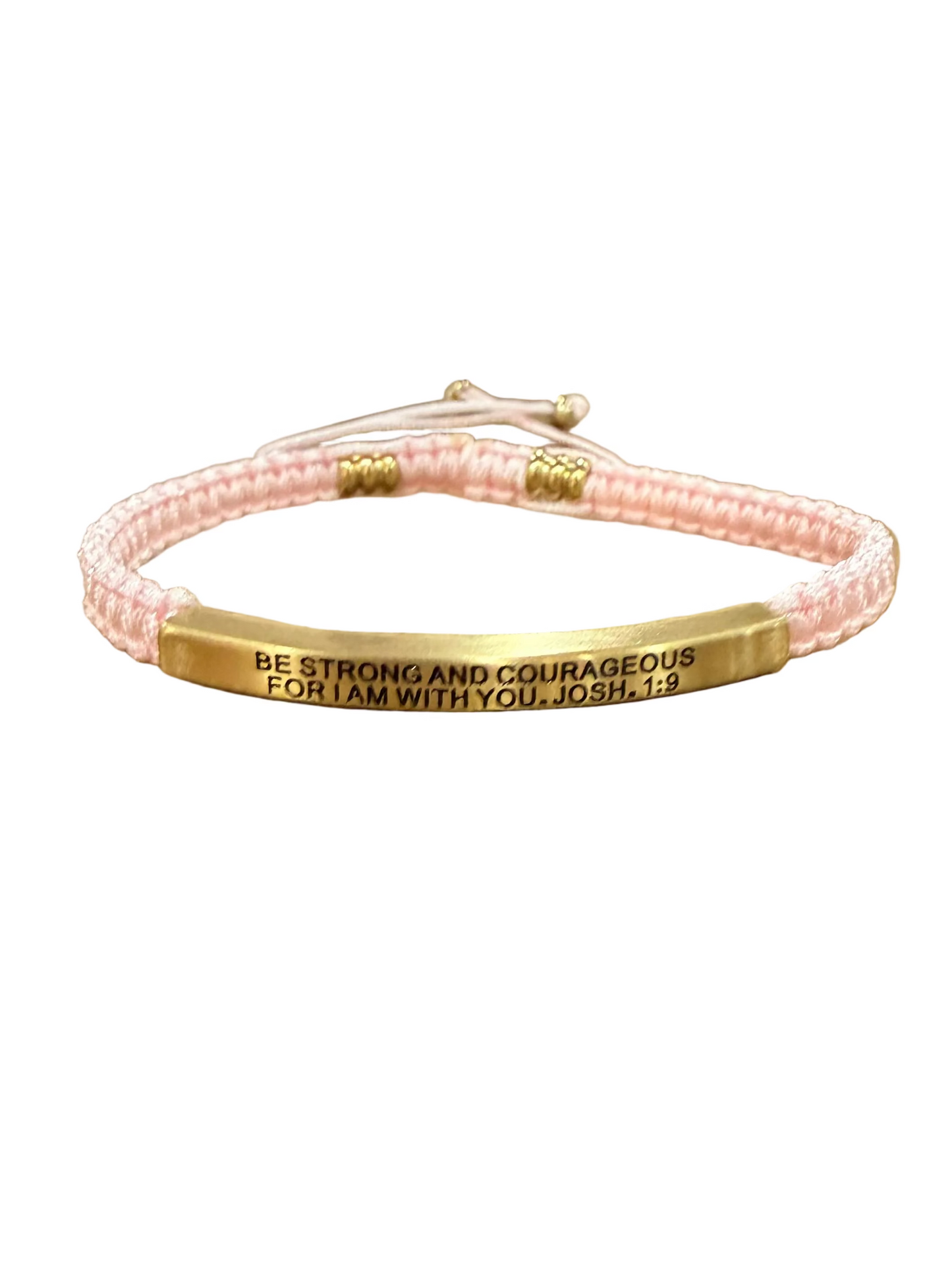 Be Strong & Courageous | Pink Rope