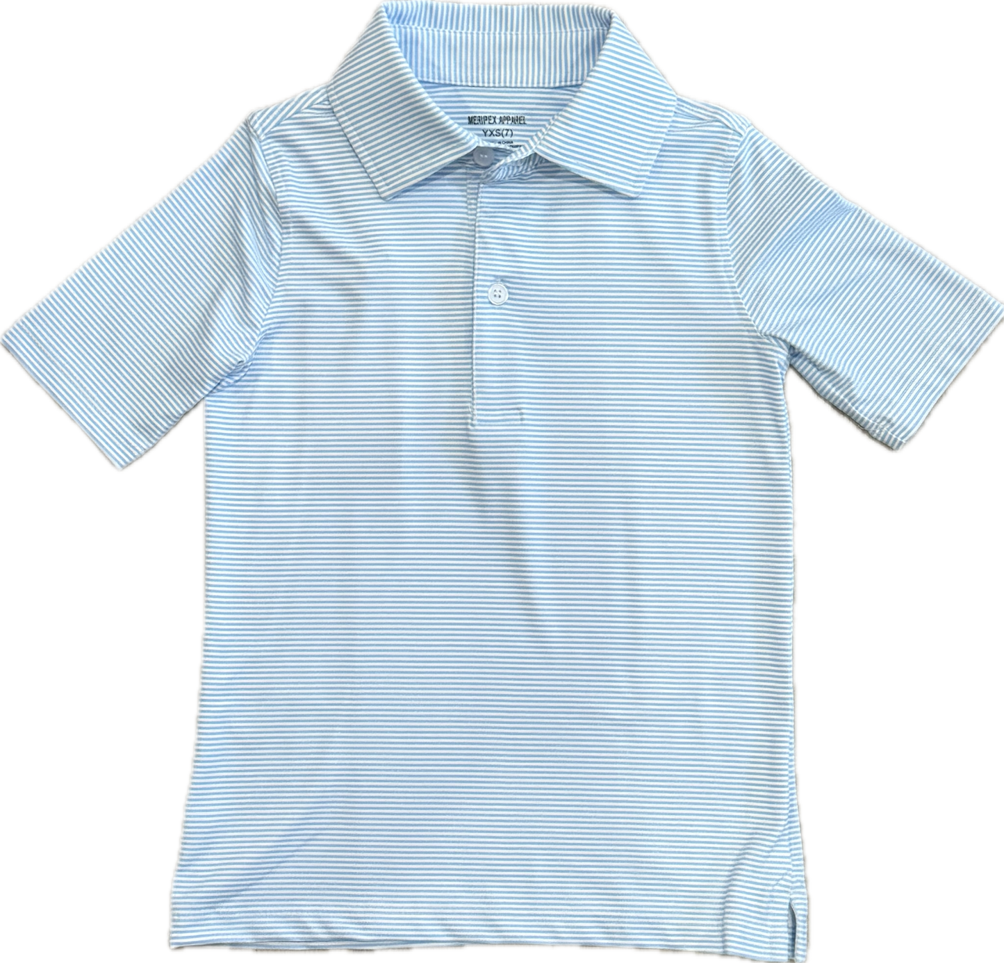 Blue Stripe Boy Polo | 6-16