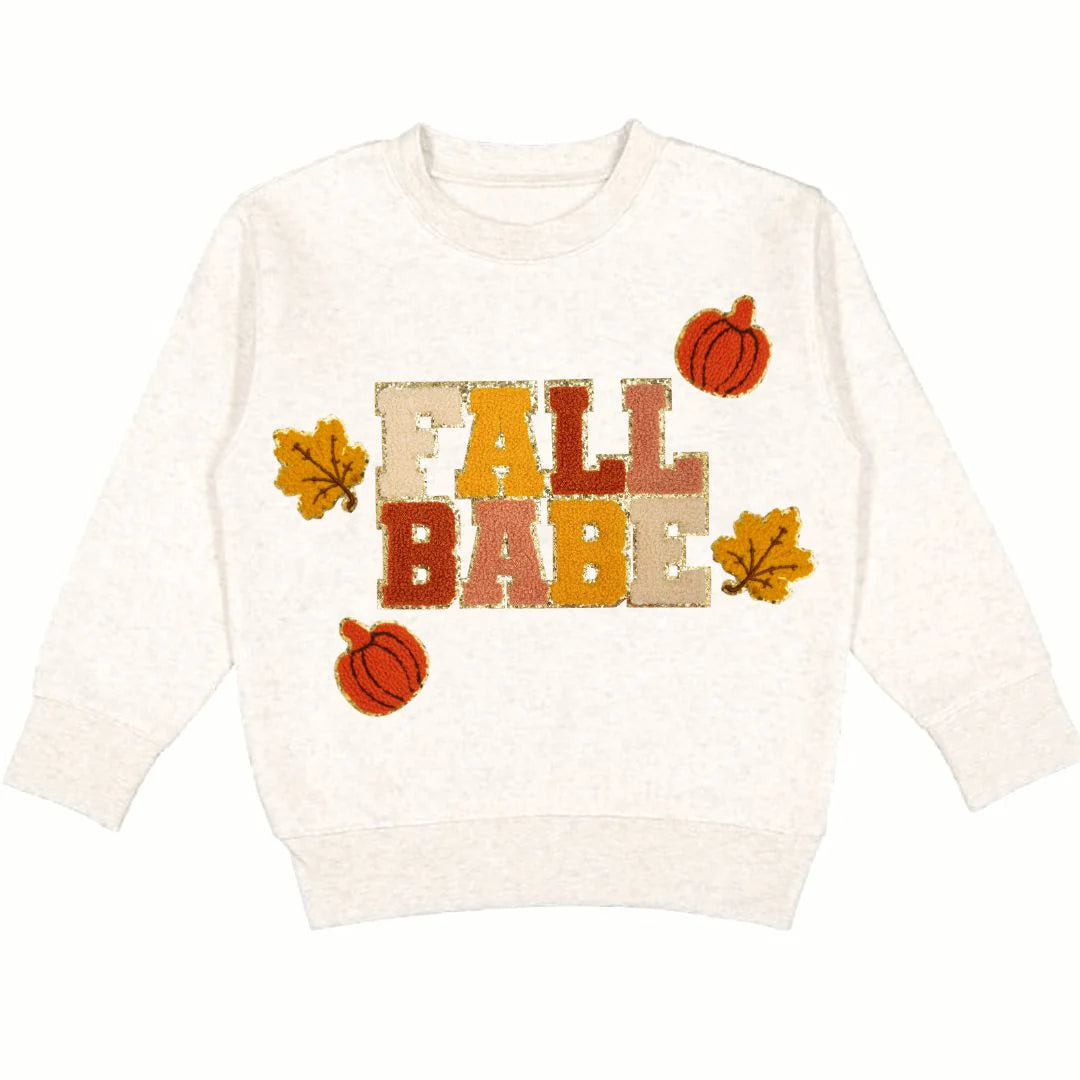 Fall Babe Fun Patch Sweatshirt
