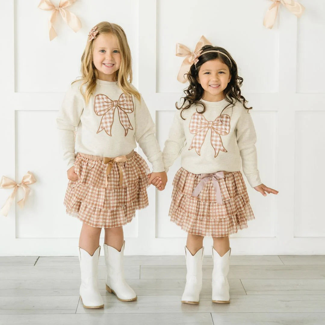 Gingham Tulle Tiered Tutu