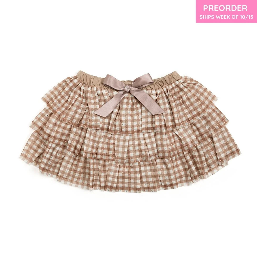 Gingham Tulle Tiered Tutu