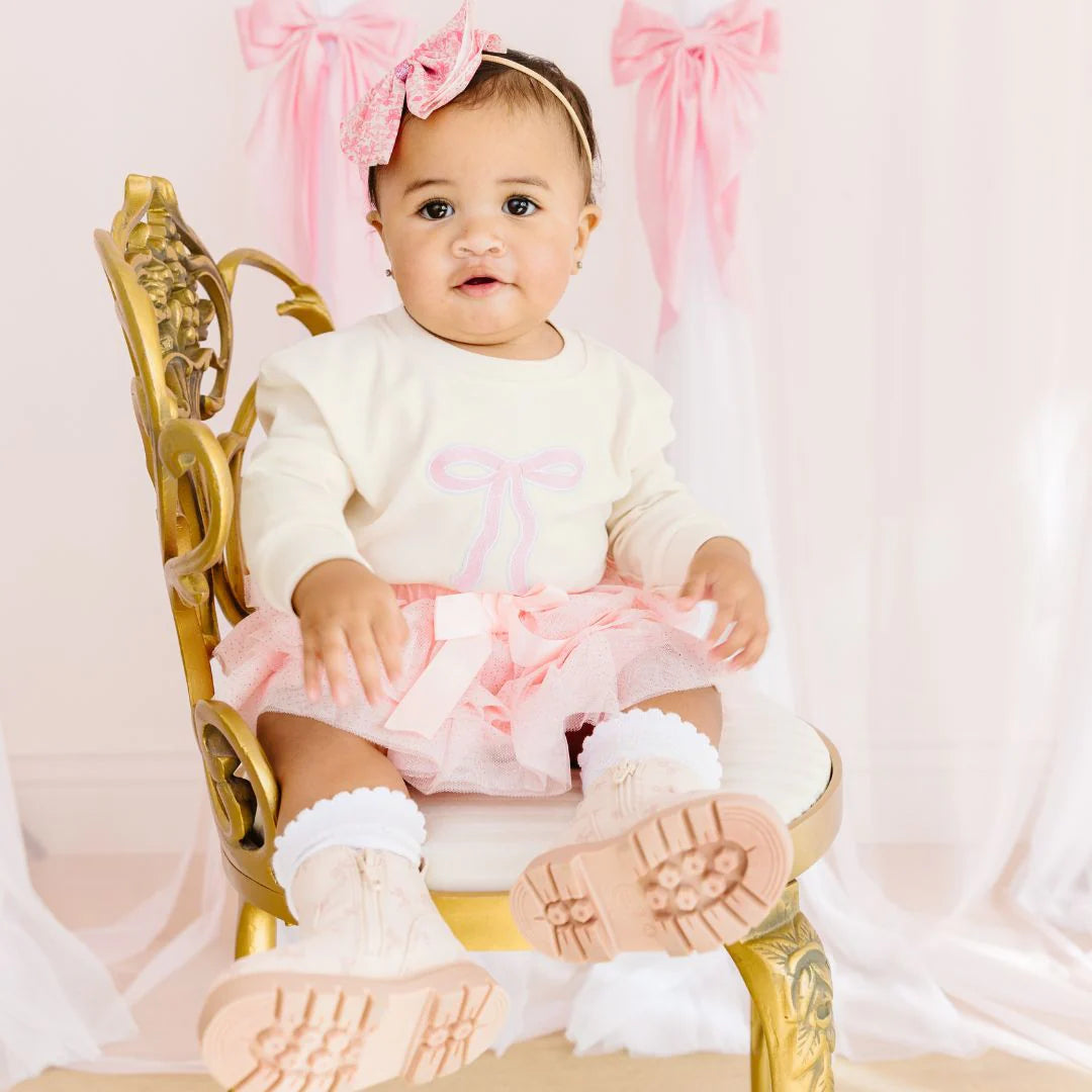 Coquette Bow Patch Sweatshirt