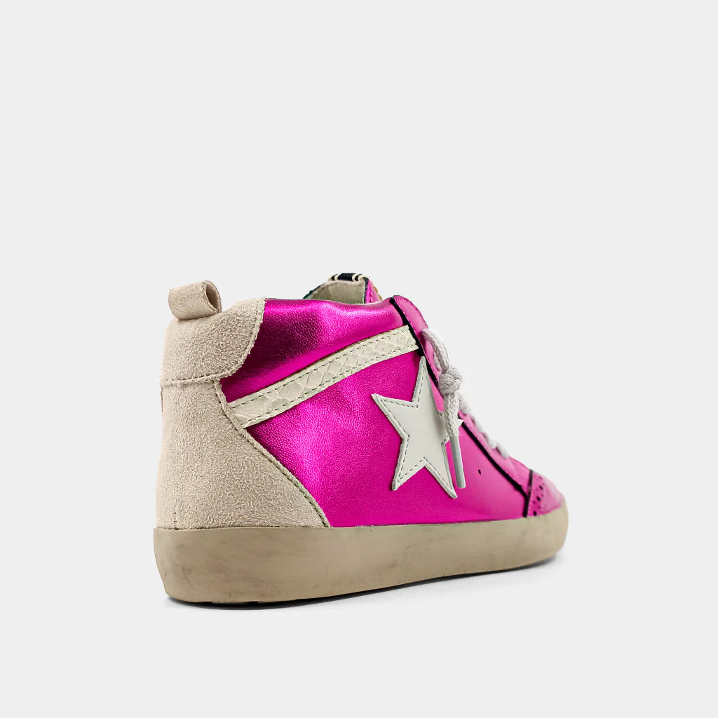 Paulina Metallic Pink Hi-Top