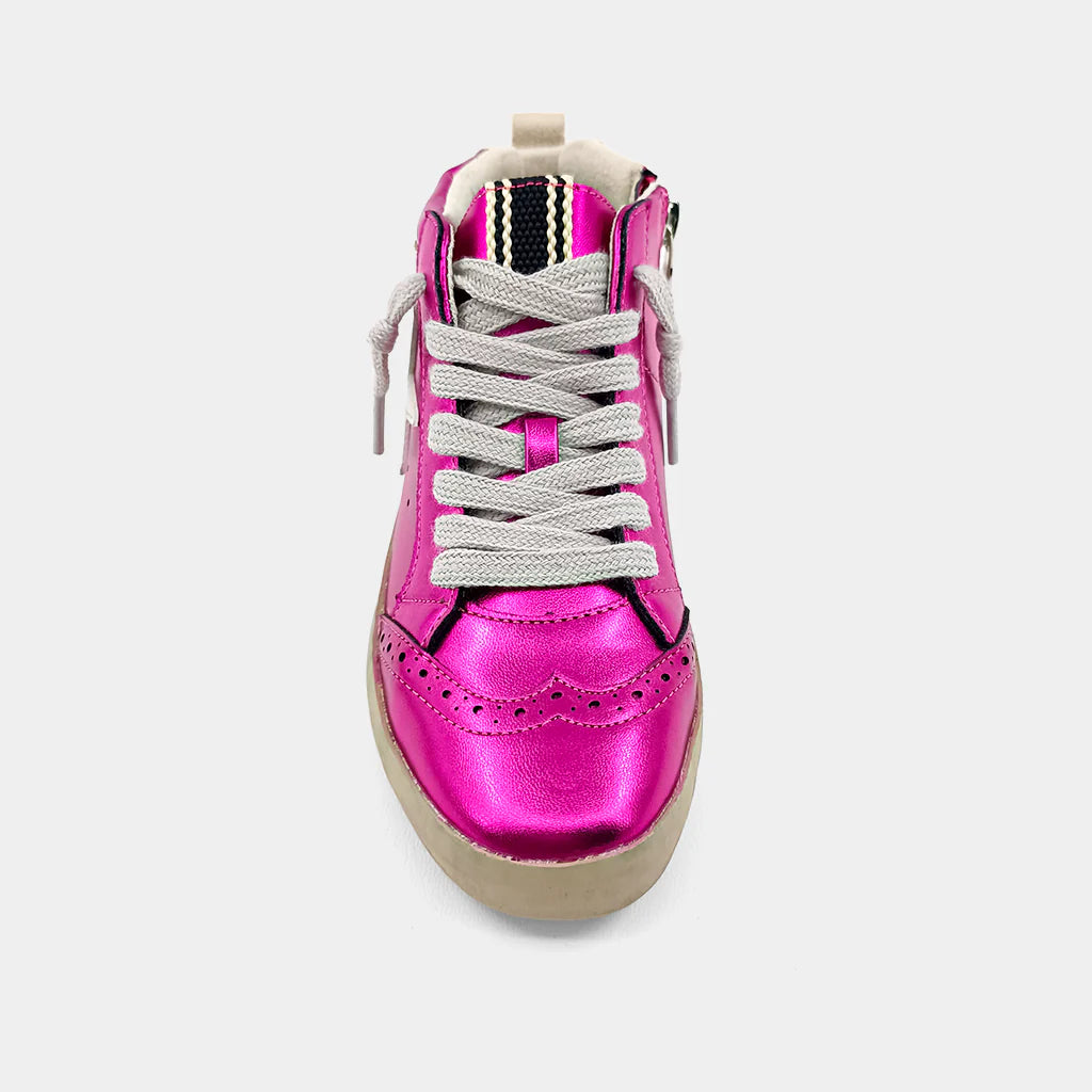 Paulina Metallic Pink Hi-Top