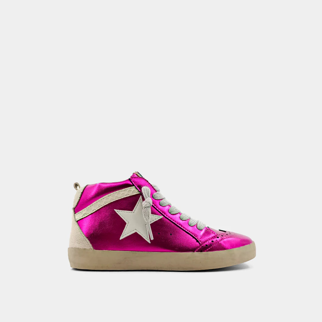 Paulina Metallic Pink Hi-Top
