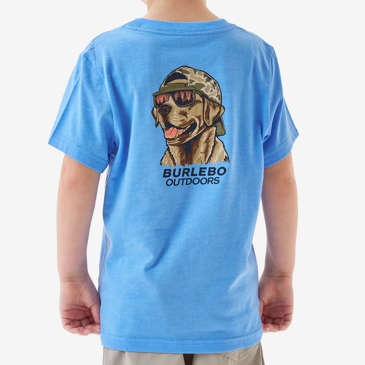 Toddler Tee | Mallard Camo Dog | Heather Periwinkle
