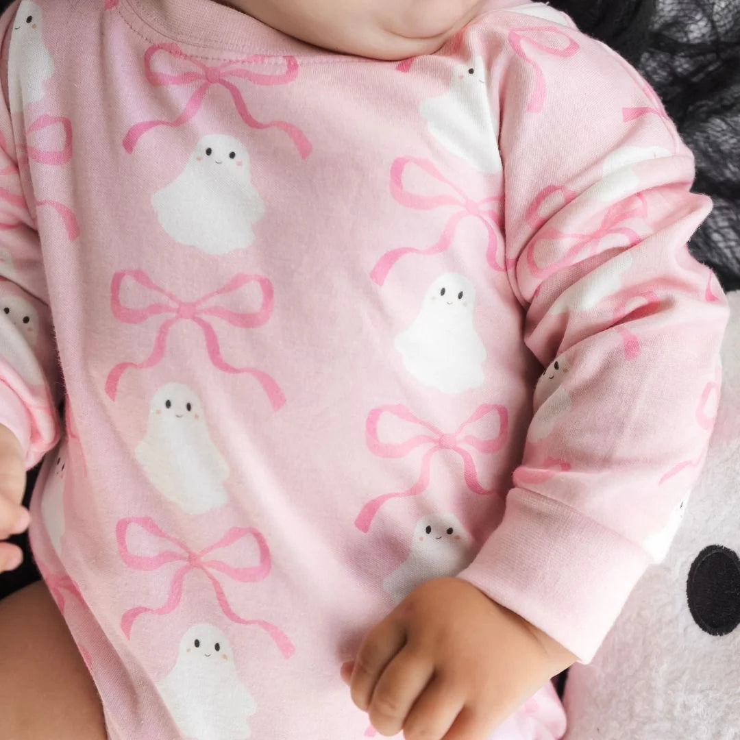 Coquette Ghost Halloween Romper
