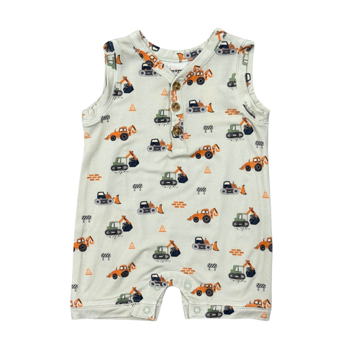 Sleeveless Construction Romper