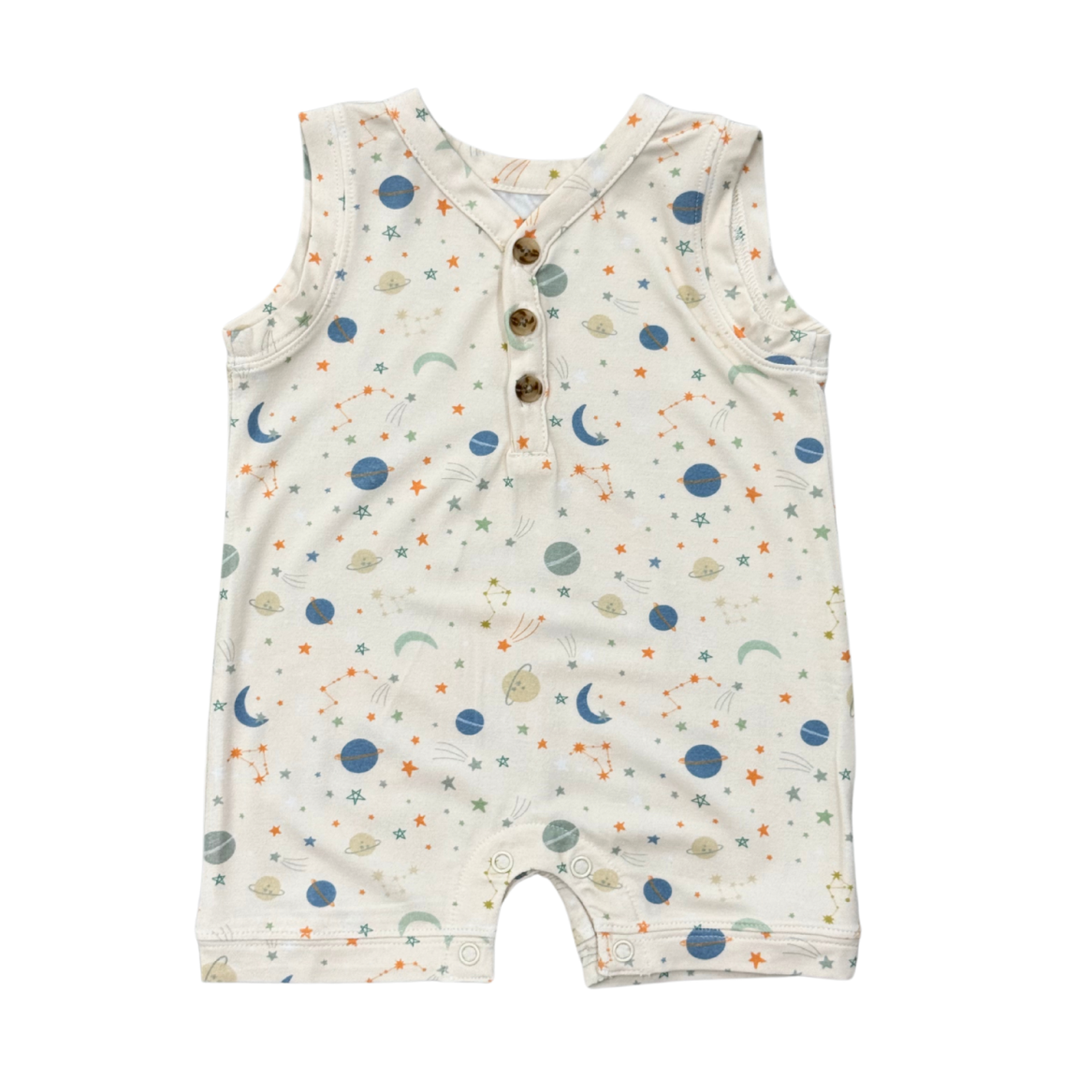 Sleeveless Planets Romper