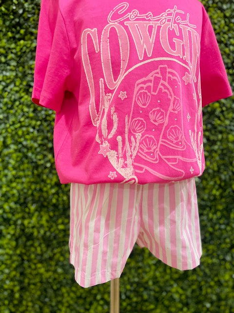 Striped Boxer Shorts | Pink