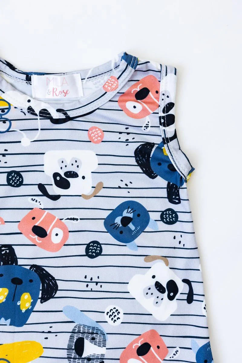 All The Pups Shortie Romper