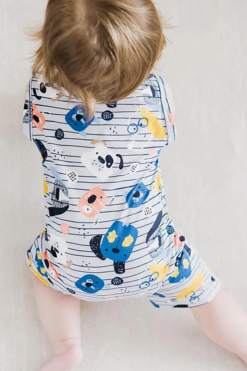 All The Pups Shortie Romper