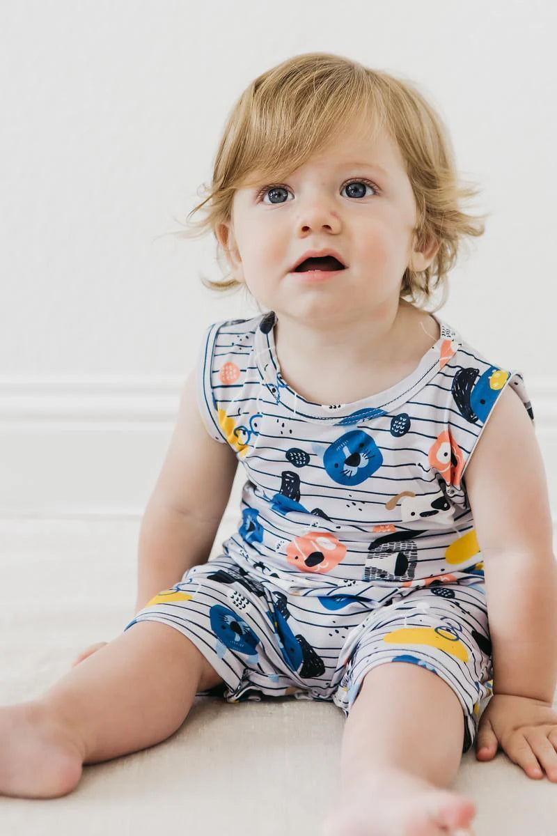 All The Pups Shortie Romper