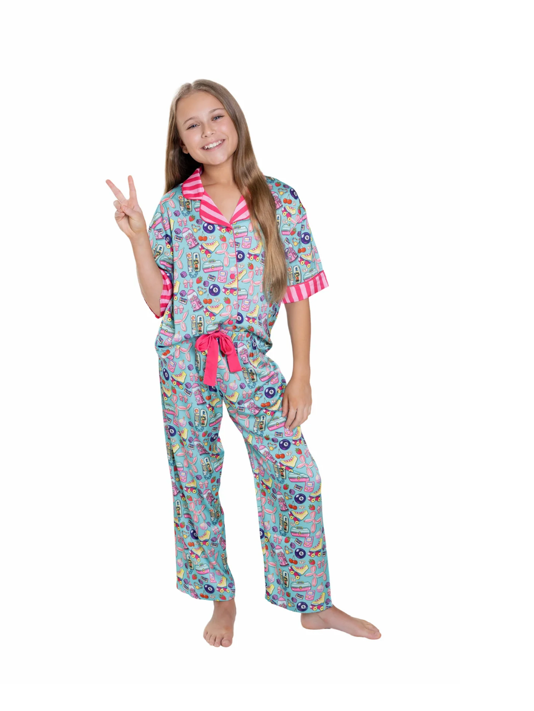 Silky 90's Pajama Pants Set