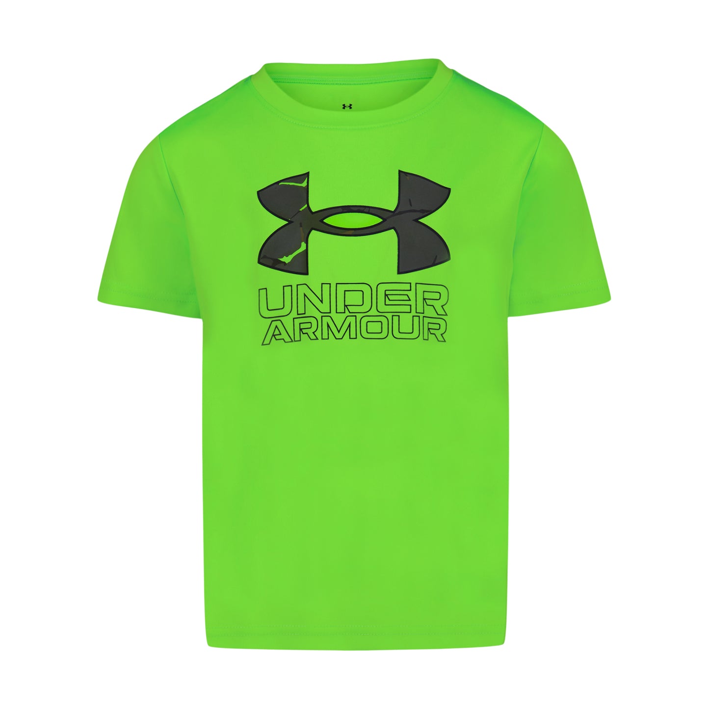 UA Core Logo Tech Tee | Hyper Green | 2T -4T