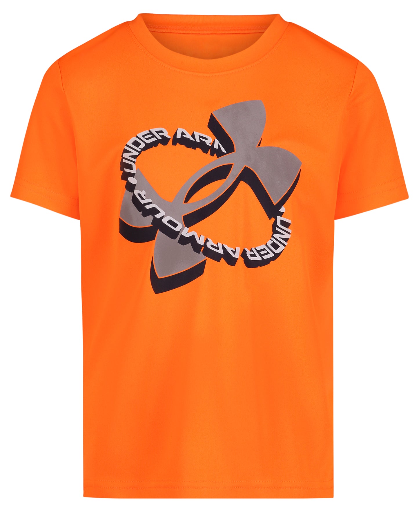 UA Tech Logo Tilt Tee | Blaze Orange | 2T-4T