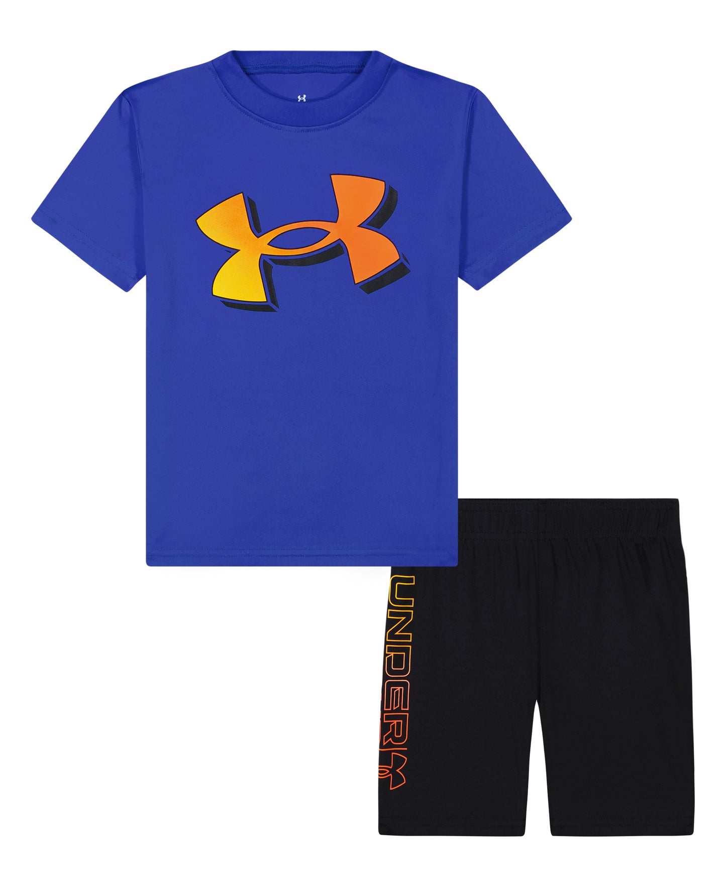 UA Gradient Logo Shorts Set | Royal | 2T-4T