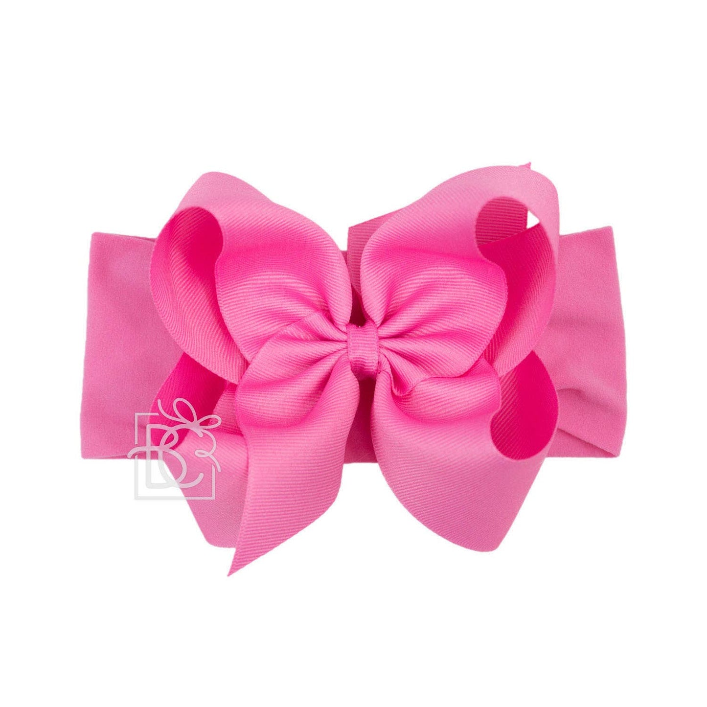 Headband w/ 5.5" Classic Grosgrain Bow | Hot Pink