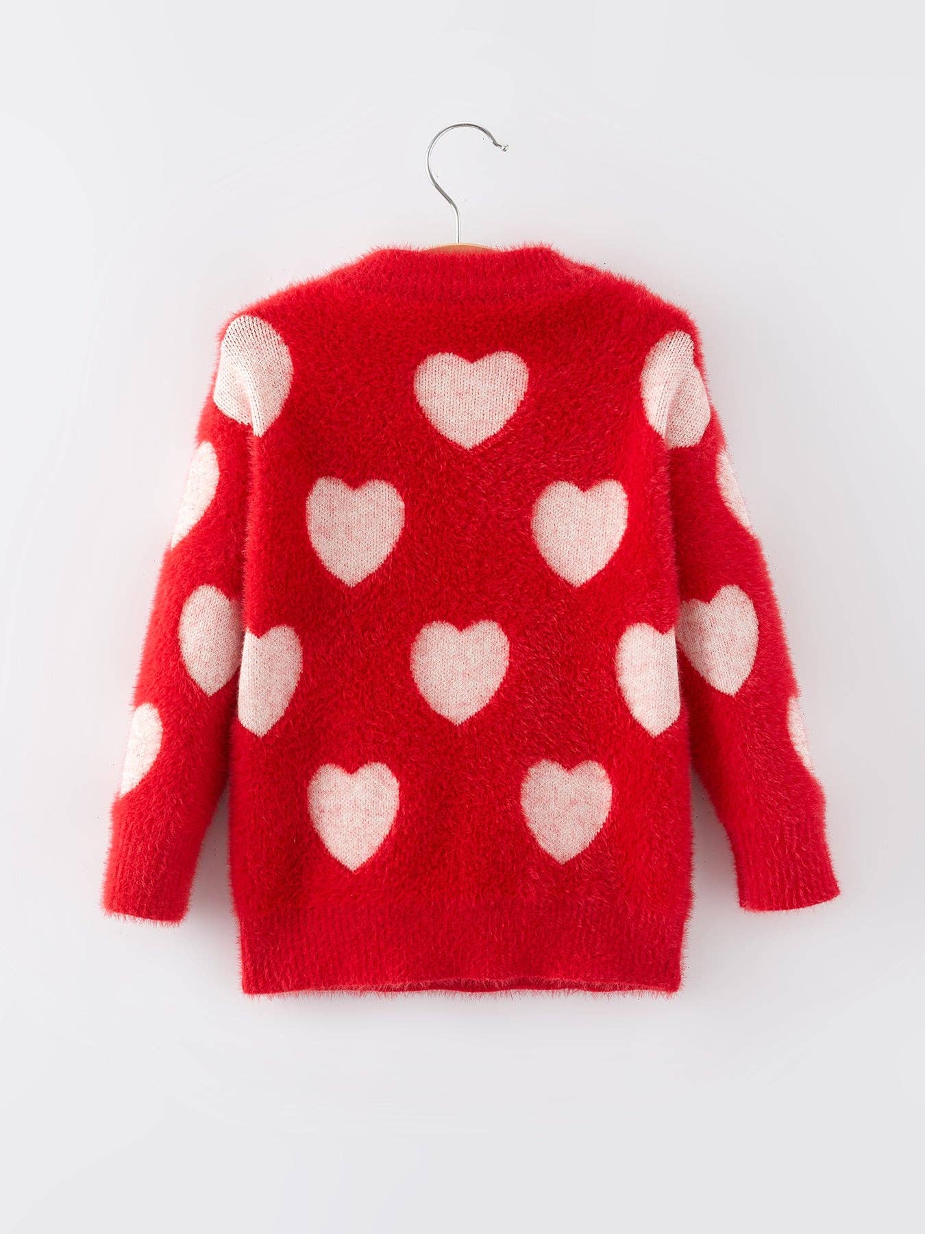 Fuzzy Heart Sweater