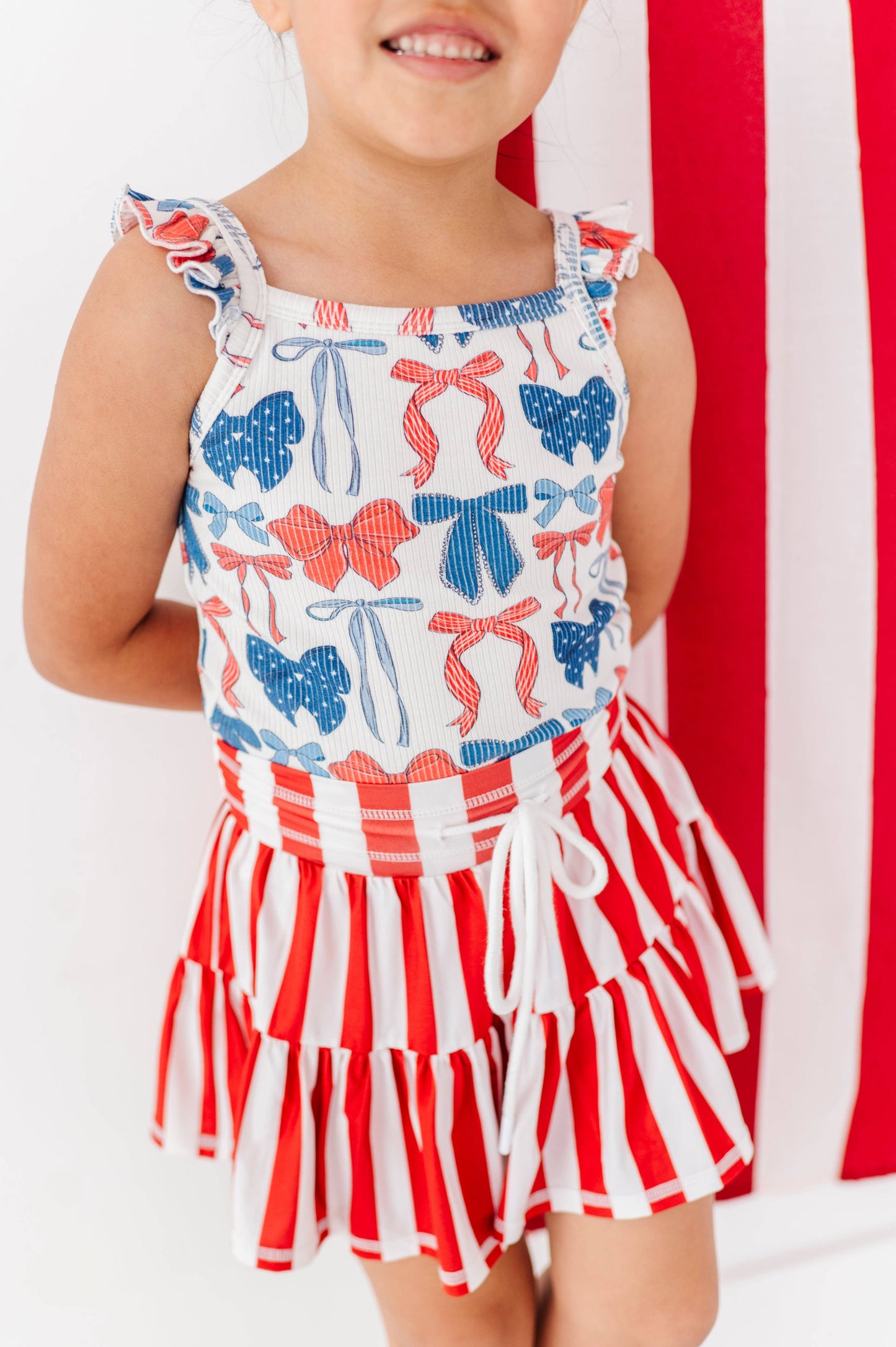 Red Stripe Skort | JUNE 10