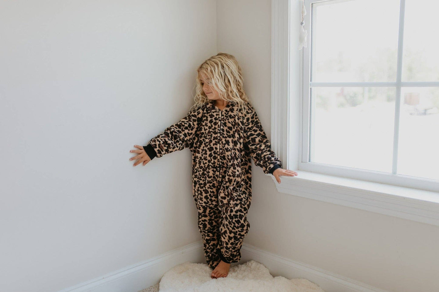 Fuzzy Fur Leopard Onesie