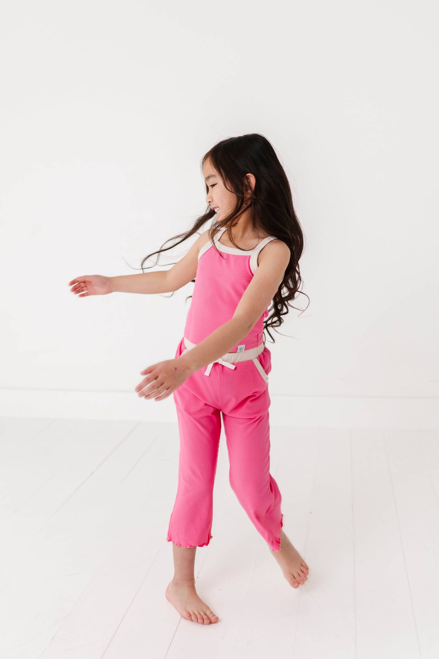 ROSEY | Ribbed Tank + Wide Leg Pants Set