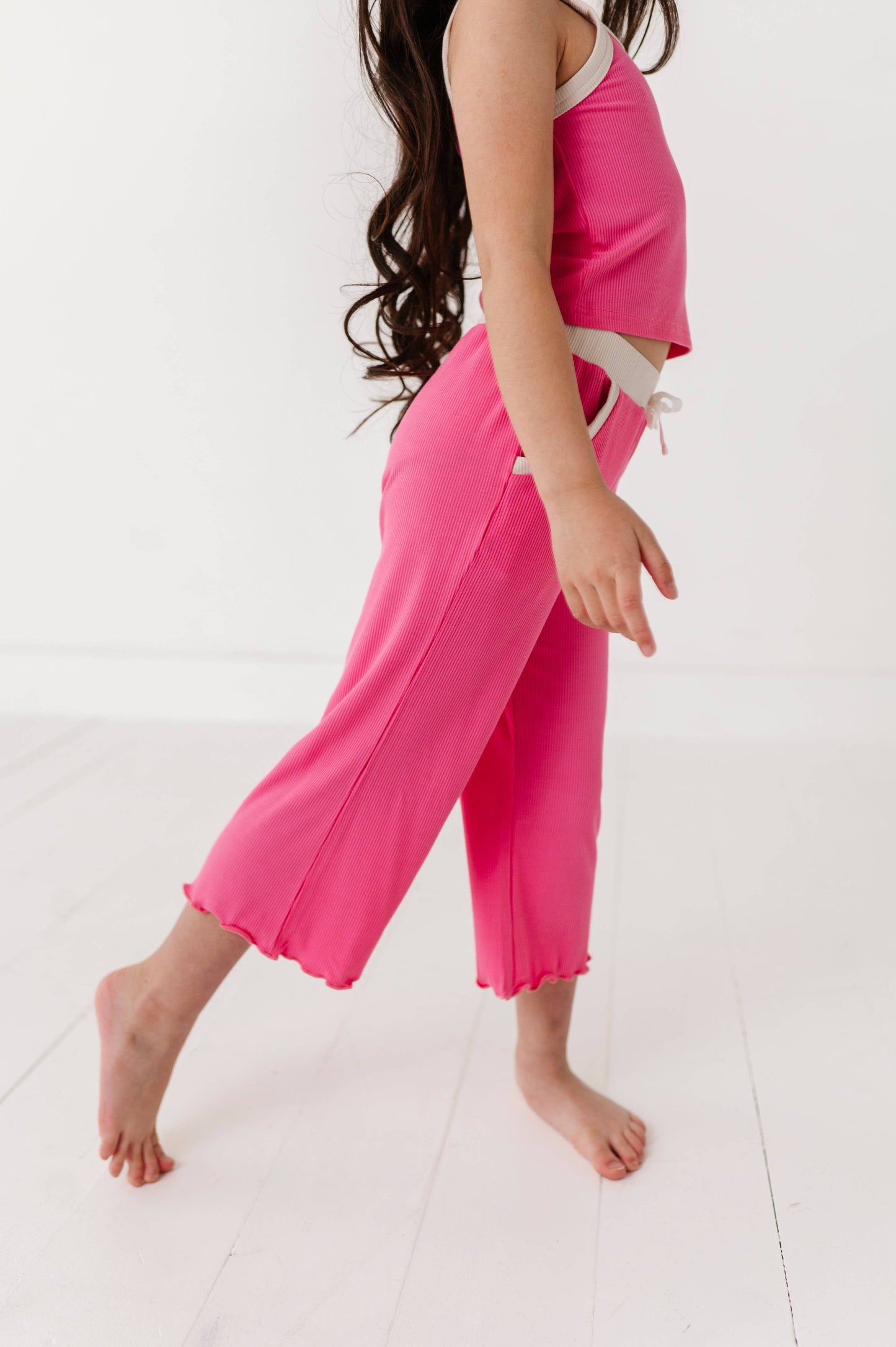 ROSEY | Ribbed Tank + Wide Leg Pants Set