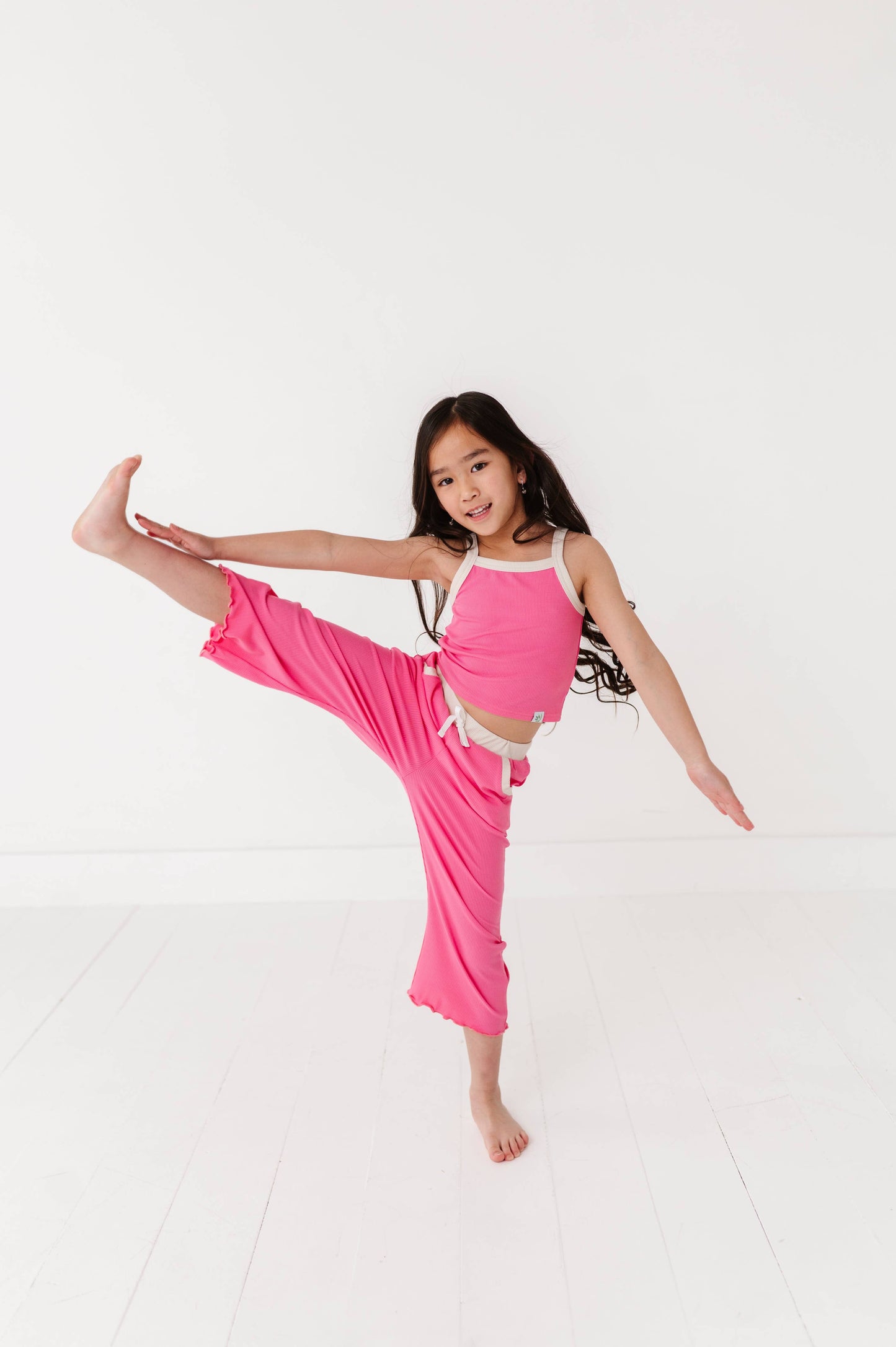 ROSEY | Ribbed Tank + Wide Leg Pants Set