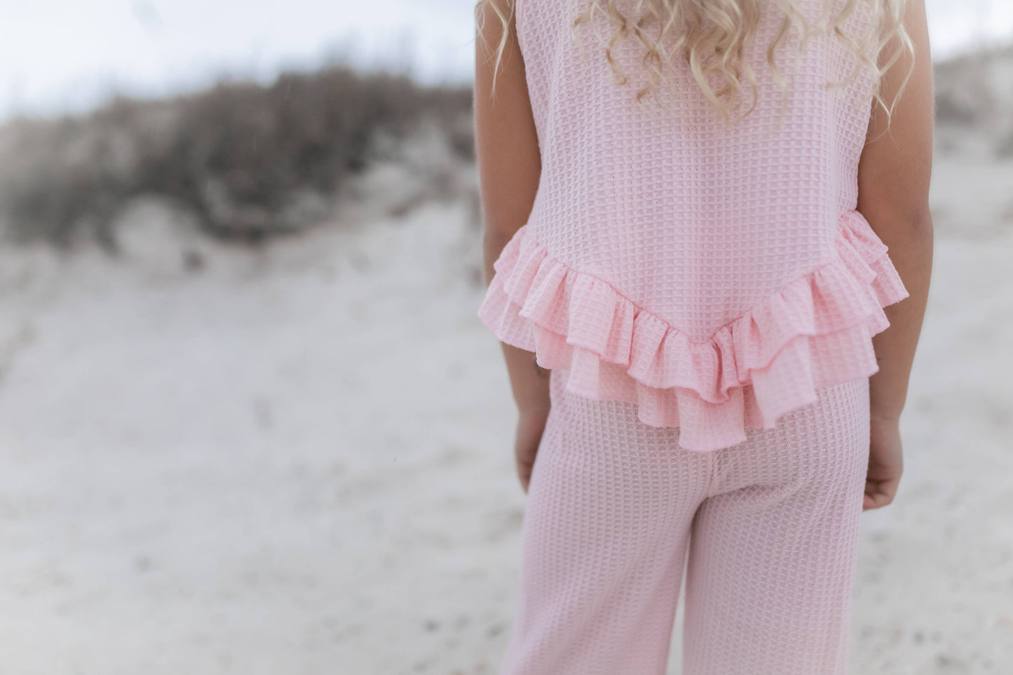 Ruffle Waffle Knit Summer Set
