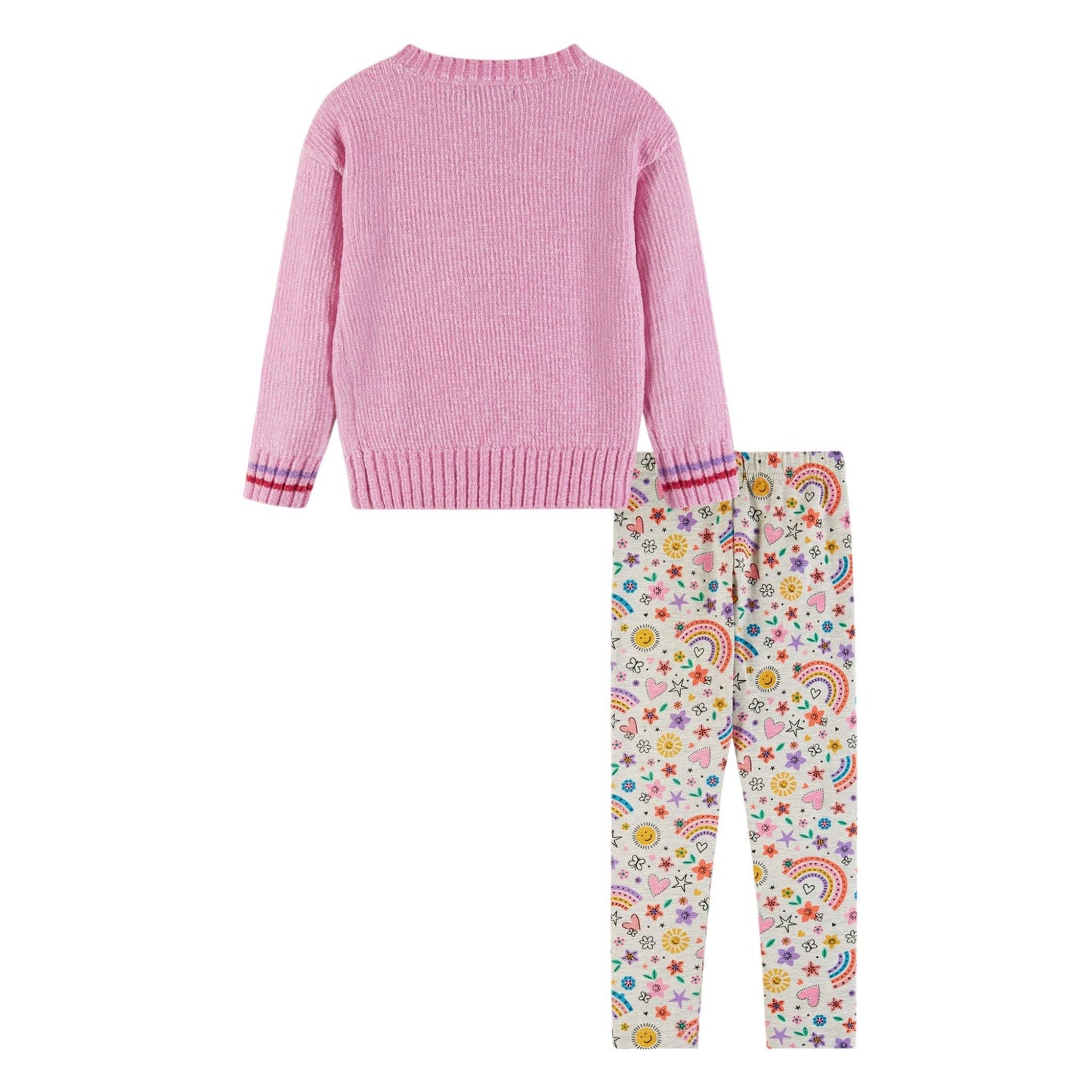 Kids Chenille Sweater & Printed Legging Set