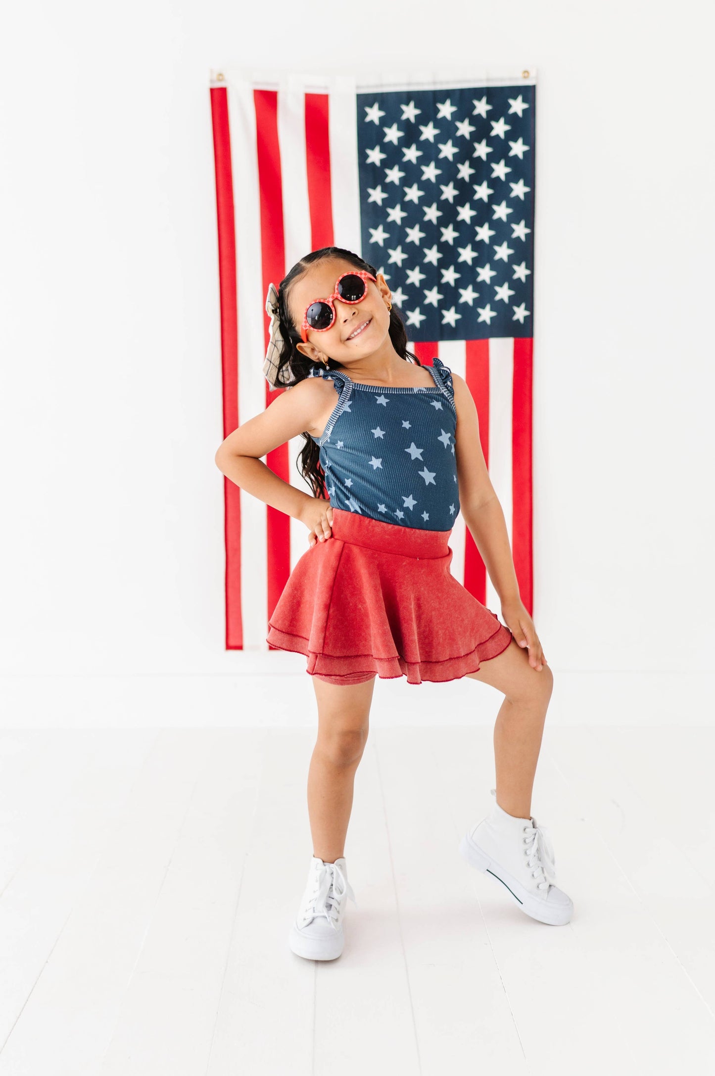 Spangled Star Ribbed Tank | JUNE 10