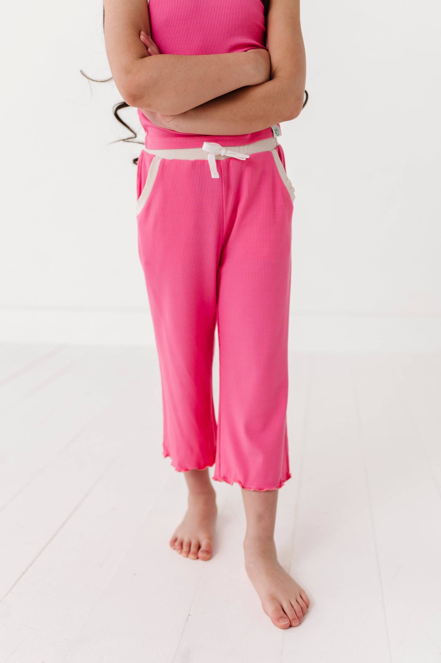 ROSEY | Ribbed Tank + Wide Leg Pants Set