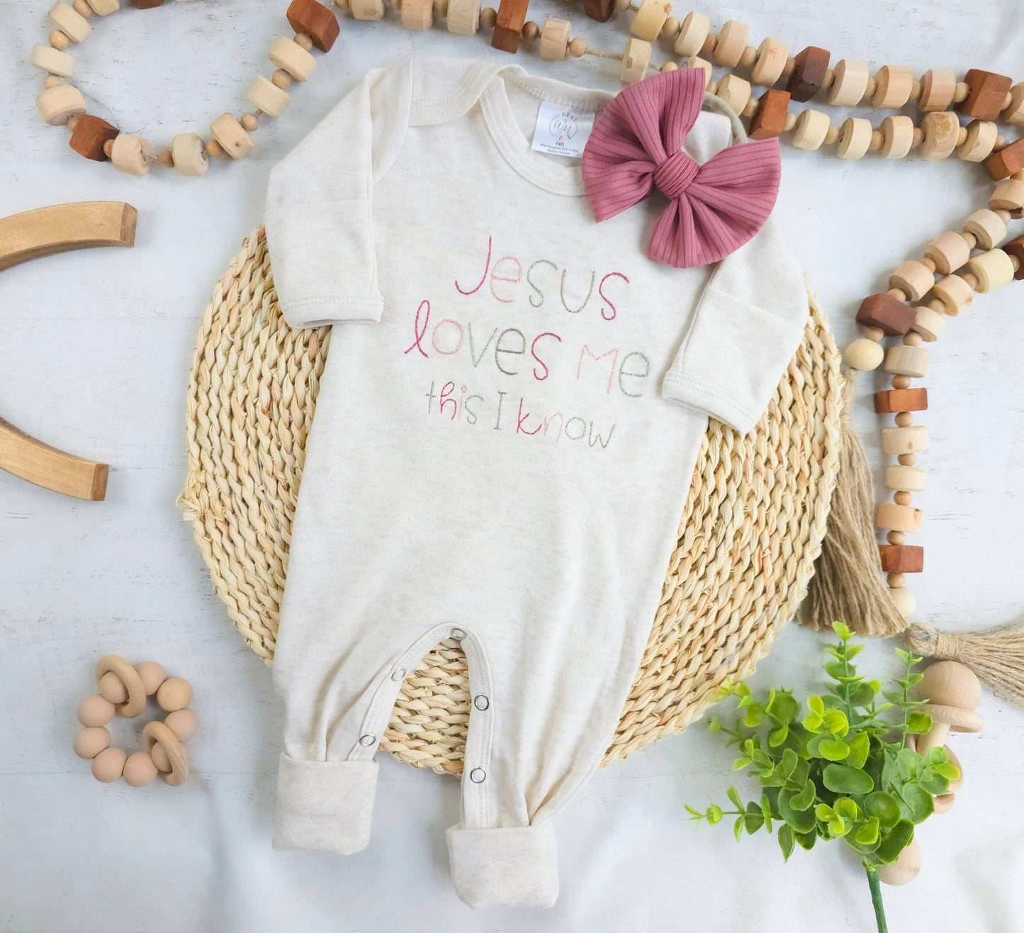Jesus Loves Me Newborn Romper