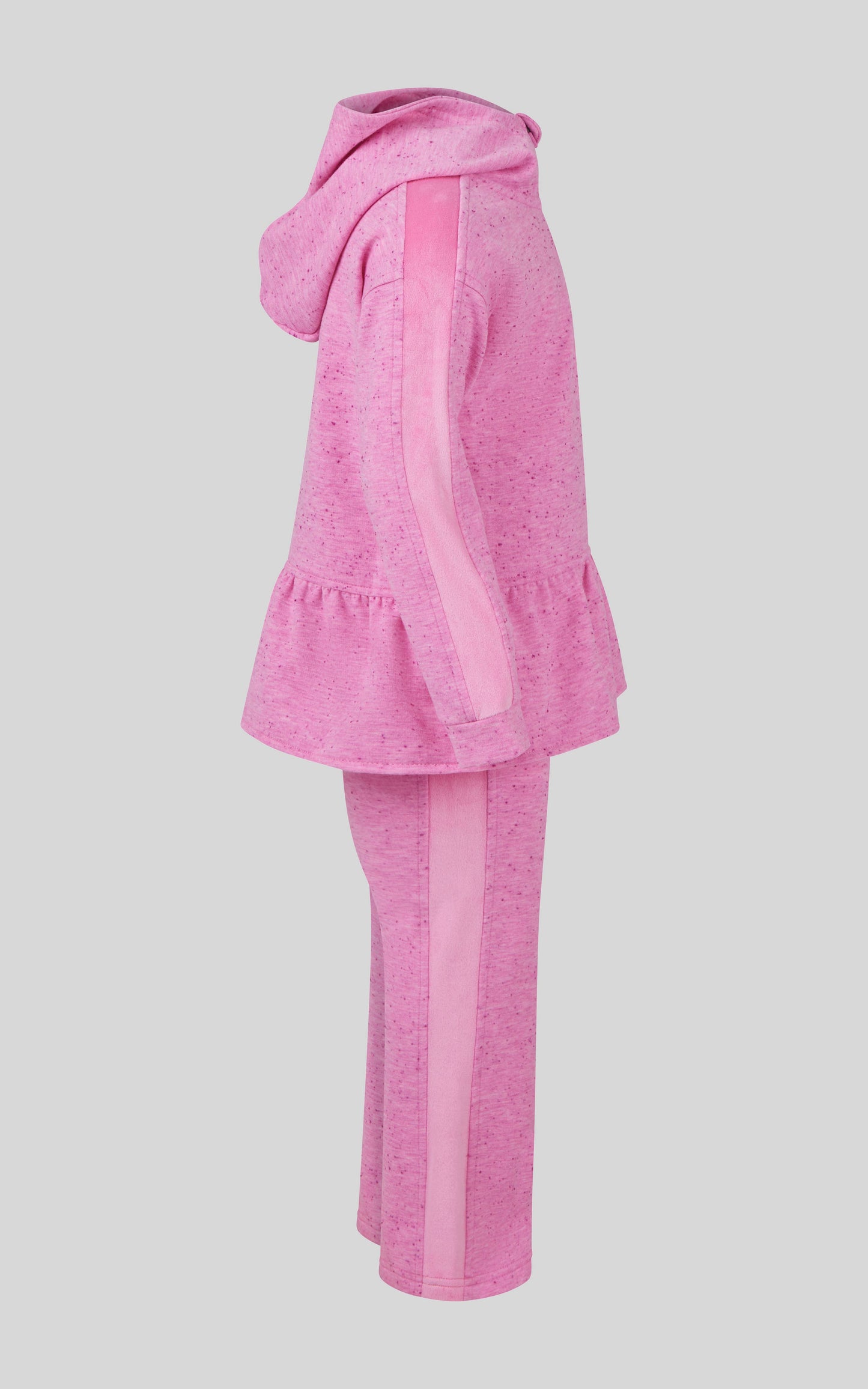 Confetti Half Zip and Flare 2 PC Set | FUCHSIA PINK