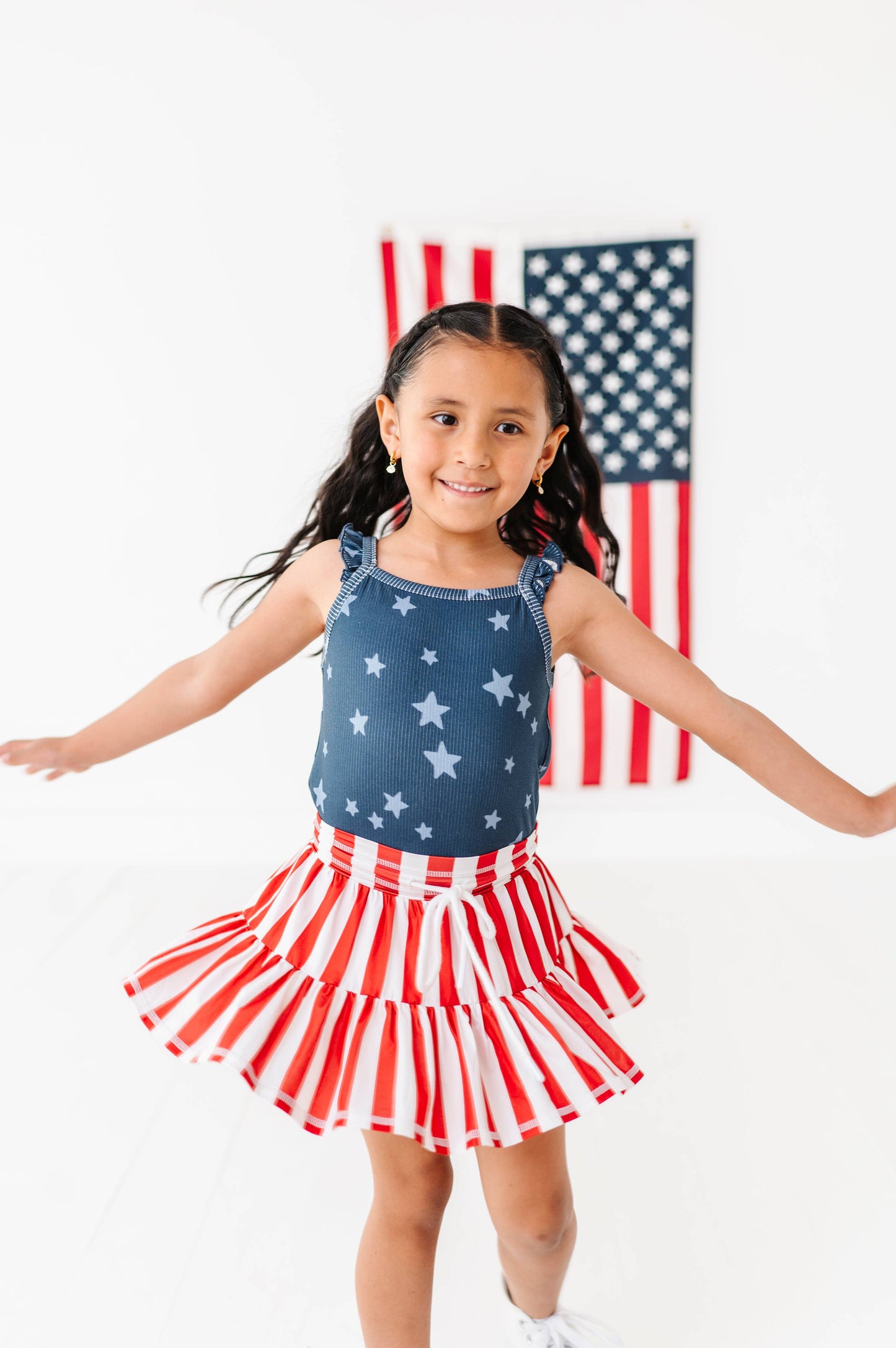 Spangled Star Ribbed Tank | JUNE 10